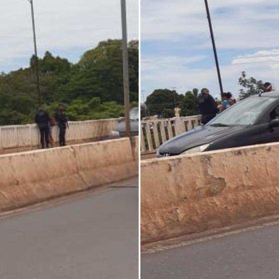 A mulher foi embora após o diálogo com o sargento.