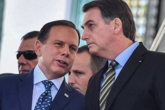 Doria e Bolsonaro, em novembro de 2019 Doria e Bolsonaro, em novembro de 2019 