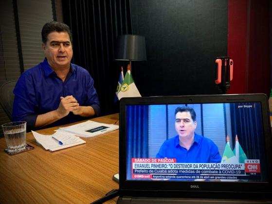 Prefeito Emanuel Pinheiro em entrevista à CNN