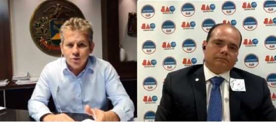 Governador falou sobre dificuldades futuras com o presidente da OAB