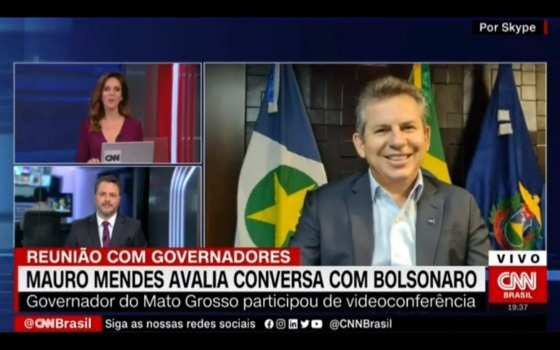 Mauro Mendes afirmou que sentiu Bolsonaro 