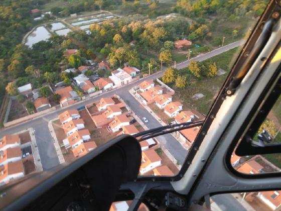 Imagem a aérea do município de Livramento.