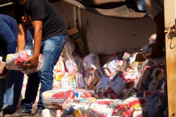 A primeira remessa, cerca de 2.500 cestas, foi entregue na semana passada para o município de Sinop.