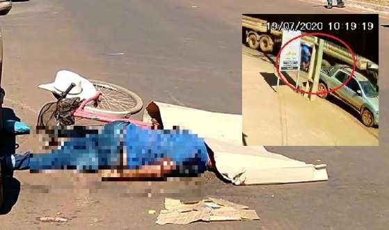 Ciclista foi esmagado por caminhoneiro e rodas traseiras passaram por cima dele