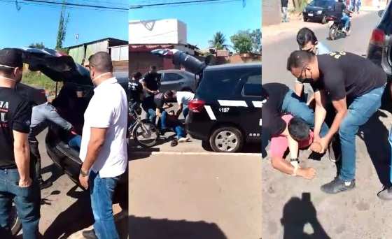 Empresário resiste à prisão e diz que não é bandido.