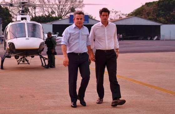 Governador Mauro Mendes e ministro Ricardo Salles