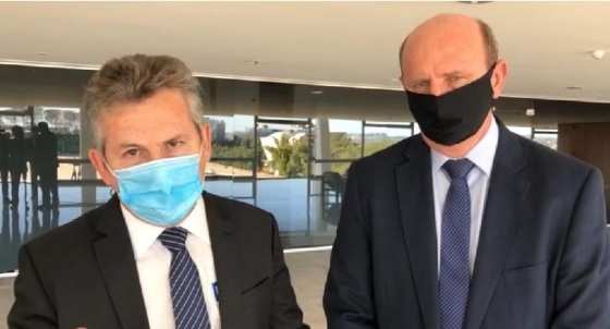 O governador de Mato Grosso se reuniu com ministros