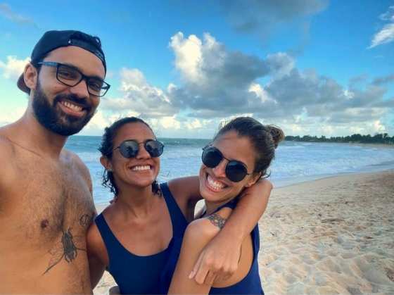 Igor Almeida, Íris Ribeiro e Isane Farias