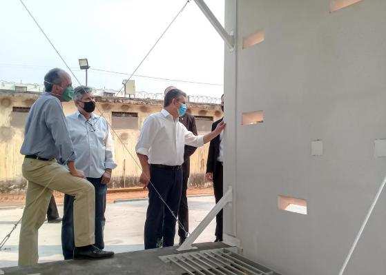 A vistoria ocorreu na manhã desta segunda-feira (14)