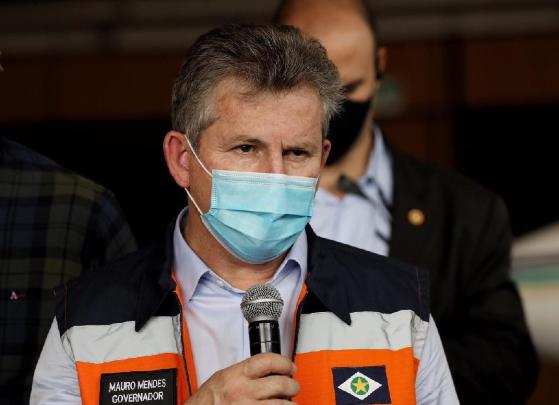 Governador Mauro Mendes falou sobre meio ambiente em fórum.
