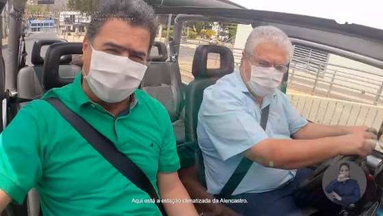 Candidato à reeleição, prefeito destacou estações climatizadas