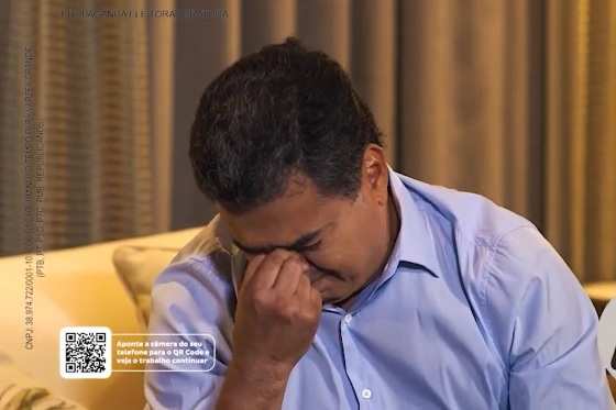 Prefeito não conteve às lágrimas quando falou sobre o filho