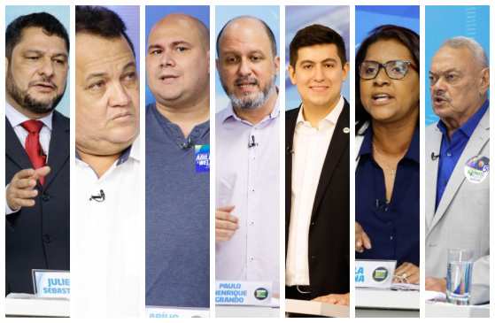 Candidatos a Prefeitura de Cuiabá em debate na TV Vila Real