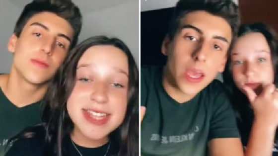 A menina, de 12 anos, e o rapaz, de 19 anos, são conhecidos no TikTok, plataforma de vídeo curtos.