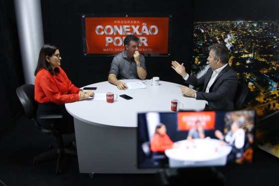 Governador Mauro Mendes em entrevista ao Conexão Poder