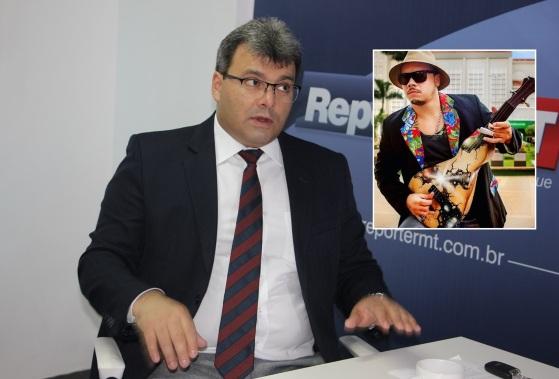 O juiz Geraldo Fidelis e em detalhe Billy Espindola.