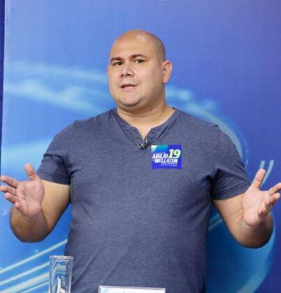 O candidato a prefeito de Cuiabá, Abílio Junior (Podemos)