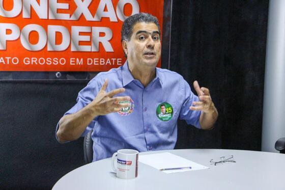 O candidato à reeleição em Cuiabá, Emanuel Pinheiro (MDB