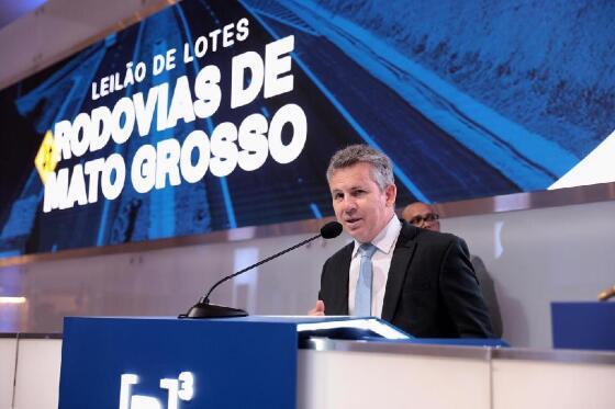 Governador participou do leilão de concessão de três lotes de rodovias estaduais na sede da B3, em São Paulo