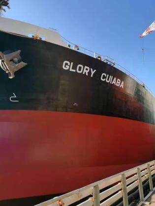 Navio afretado pela Amaggi leva o nome de Cuiabá