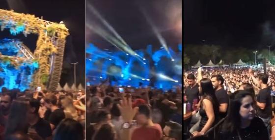 Festa causou aglomeração no Parque das Águas