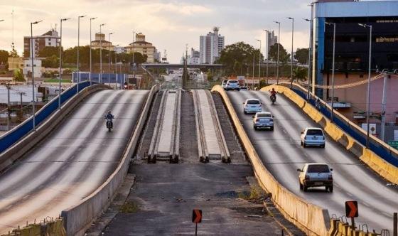 Apenas 18% dos trilhos do VLT foram implantados no trajeto previsto