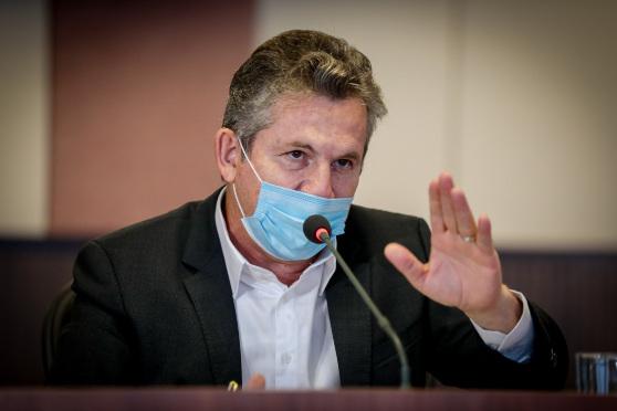 O governador Mauro Mendes: pedido ao ministro da Saúde .