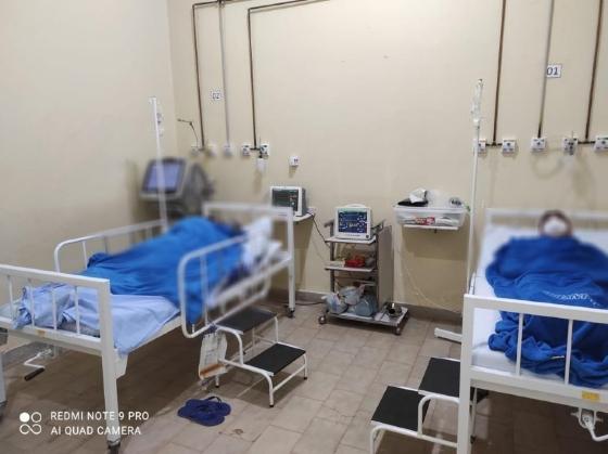 Pacientes internado em Vila Bela da Santíssima Trindade.