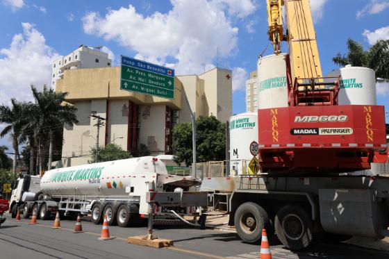 Prefeitura dobrou a capacidade do reservatório no hospital.