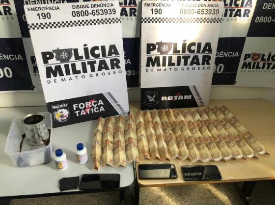 Cédulas apreendidas pela Rotam