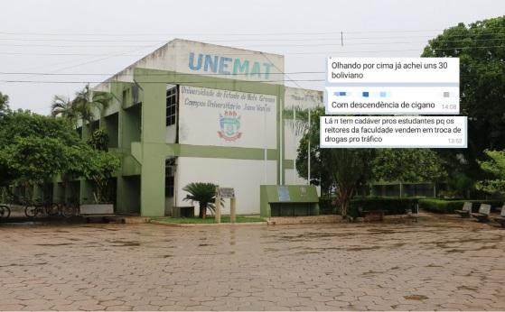 A Unemat emitiu uma nota de repúdio contra as ofensas.