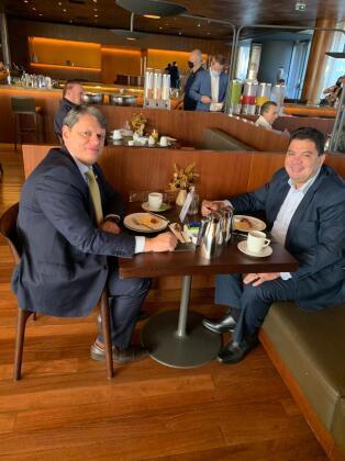 Ministro Tarcísio e Cidinho nesta quarta-feira