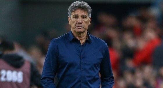 O técnico do Flamengo, Renato Gaúcho, ficou irritado com a arbitragem