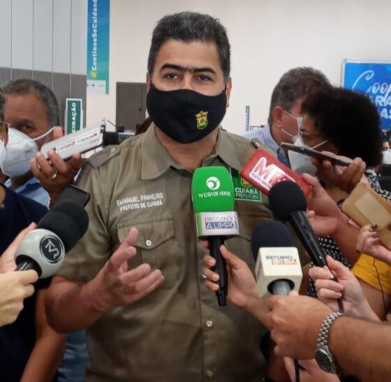 Prefeito Emanuel Pinheiro cobra 670 mil doses extra de vacinas