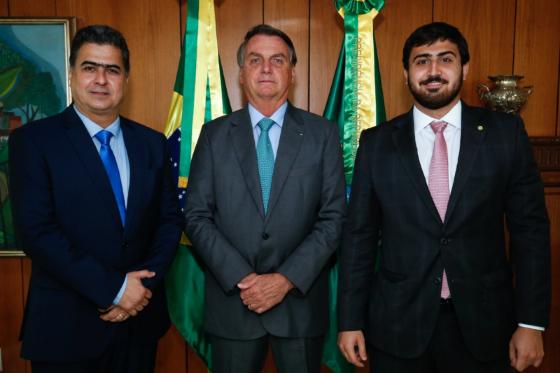Reunião entre o prefeito Emanuel Pinheiro e o presidente Jair Bolsonaro foi intermediada pelo deputado Emanuelzinho