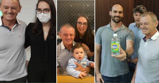 Janaína e Dilceu aparecem junto ao grupo do presidente em Mato Grosso.