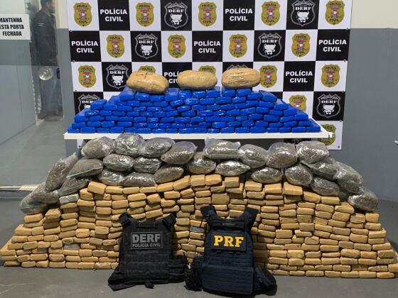 Segundo a Polícia Civil, essa foi a maior apreensão de entorpecentes realizada até o momento em Rondonópolis.