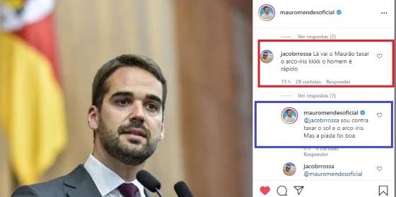 Comentário foi feito em mensagem de apoio a Eduardo Leite