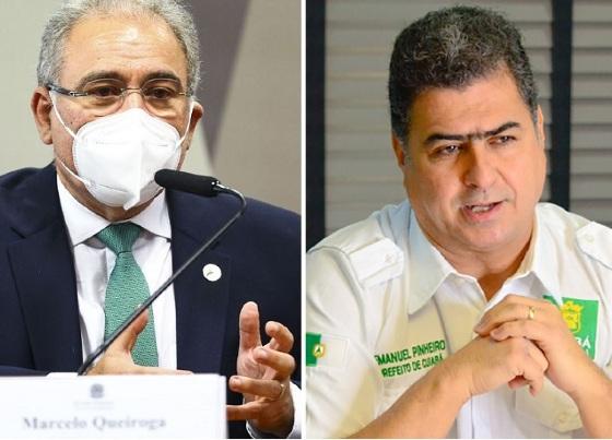Ministro Queiroga e o prefeito Emanuel Pinheiro