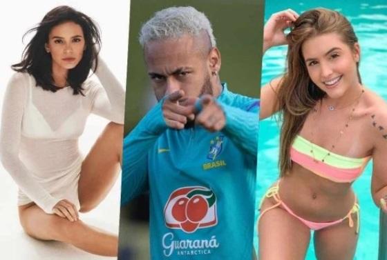 Bruna, Neymar e Hemilly Bellon.