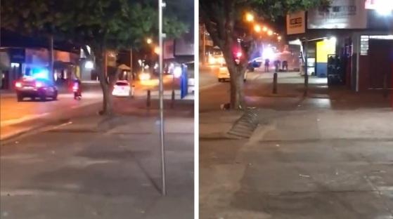 Criminoso apontou arma para policiais e foi morto.