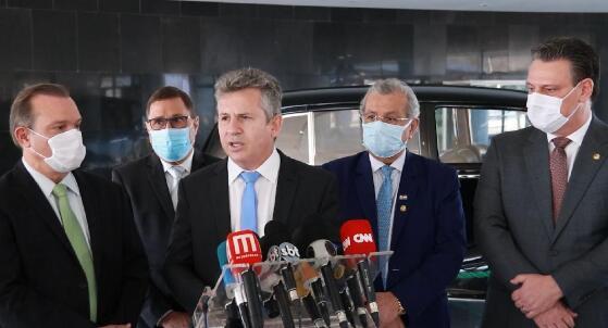 Governador e bancada foram recebidos por Bolsonaro nesta terça-feira