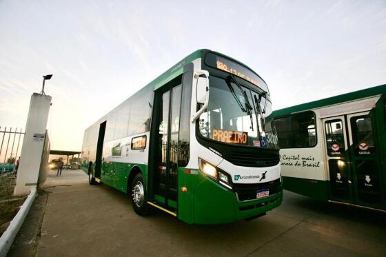 Nova frota de ônibus de Cuiabá foi entregue em julho