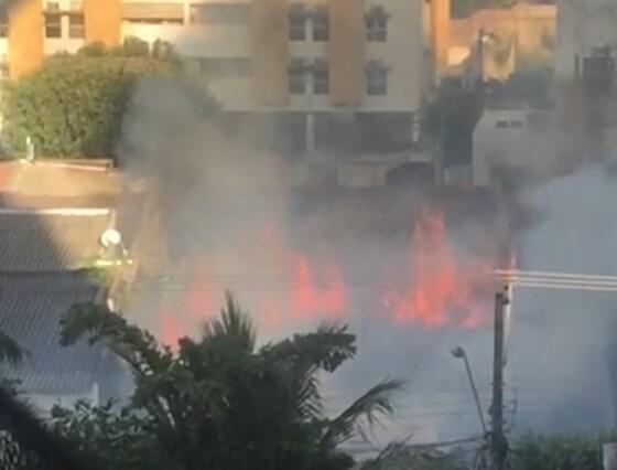 incendio centro de cuiaba