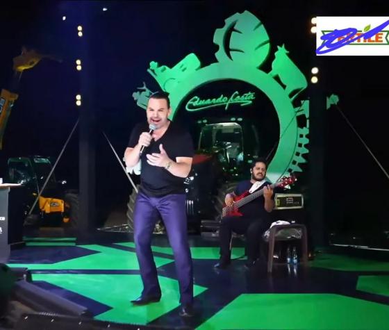Cantor se apresentou em uma fazenda de Sorriso neste fim de semana