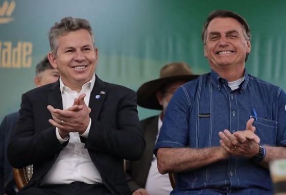O governador de MT, Mauro Mendes, e o presidente da República, Jair Bolsonaro