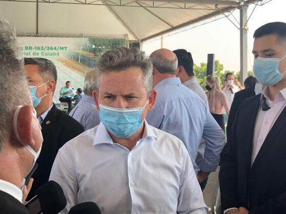 O governador Mauro Mendes (DEM)