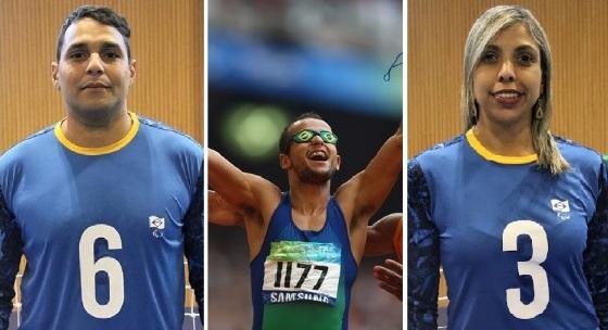 Romário Diego Marques, Lucas Prado e Ana Carolina Duarte vão em buscas de medalhas