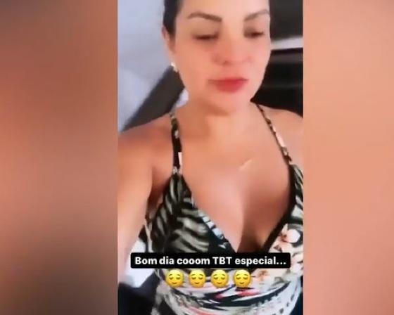Nos stories em seu perfil do Instagram, Renata começa falando nas “lembranças de quem lhe deve”.