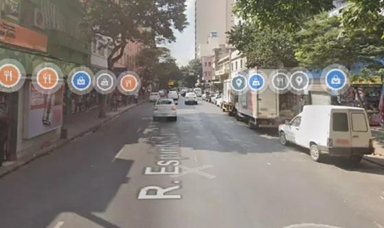 Local onde o jovem foi encontrado morto, na Rua Espírito Santo, Centro de BH